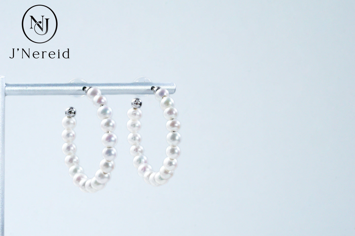3.5-4mm Aurora Freshwater "Millet" Pearl Hoop Earrings - S925 Sterling Silver Open Circle Earrings for Women, Hypoallergenic Fine Jewelry
