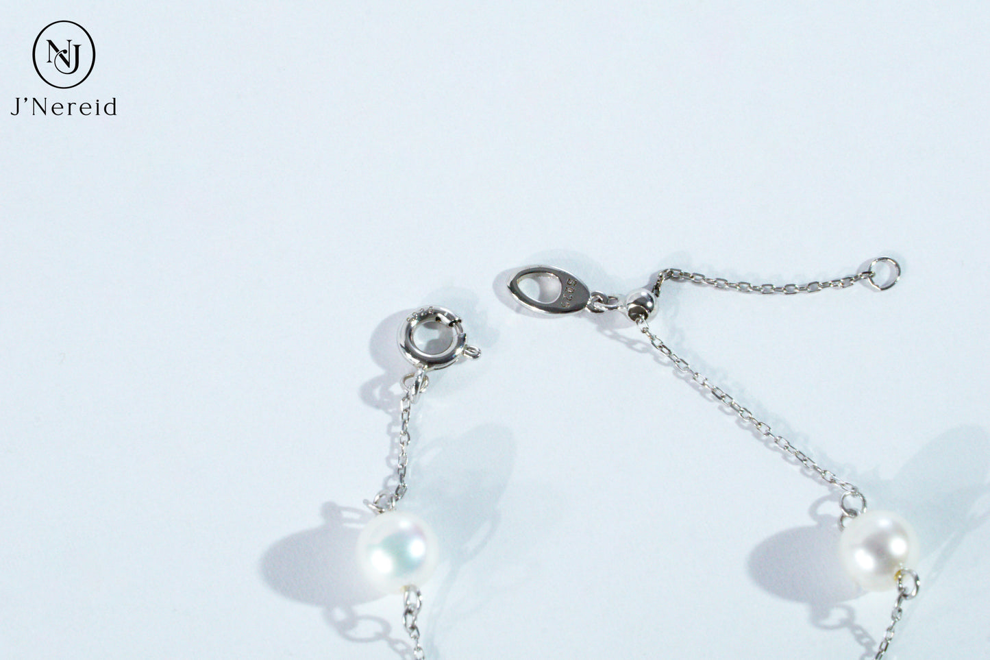 S925 Silver Butterfly Charm Aurora Round Freshwater Pearl Bracelet, 6-7mm Lustrous Pearls, Fairy Style Dainty Chain Adjustable Bracelet for Women