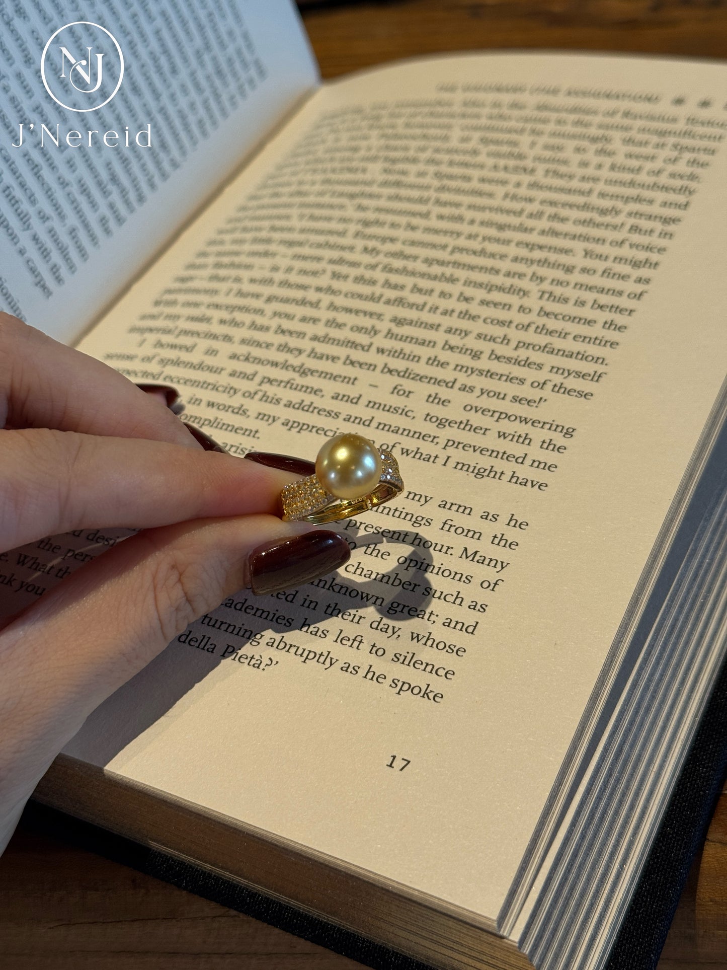 Twisted Pave Band South Sea Golden Pearl Ring | 9‑10mm Medium Gold Round Flawless, High‑craft 925 Sterling Silver, Daily & Occasion Wear(Pearl Variation)