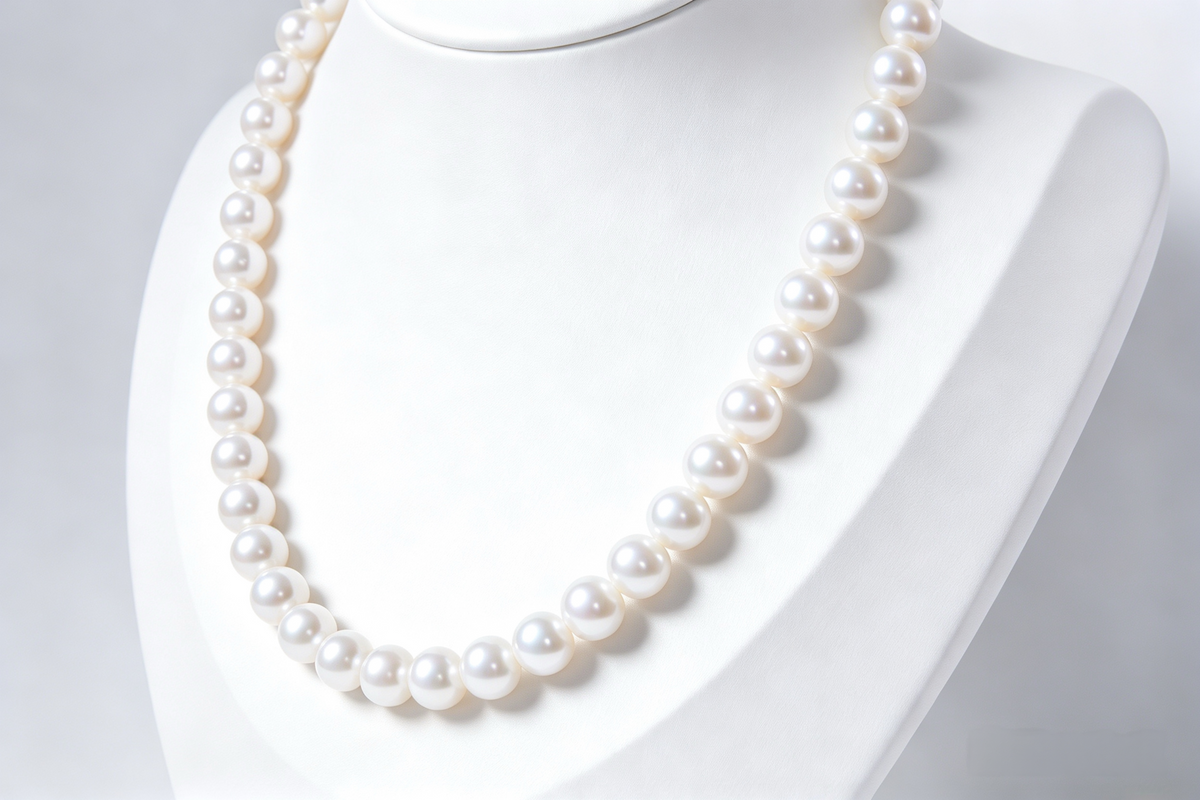 7.5-8.5mm White Freshwater Pearl Necklace-AAAA Quality