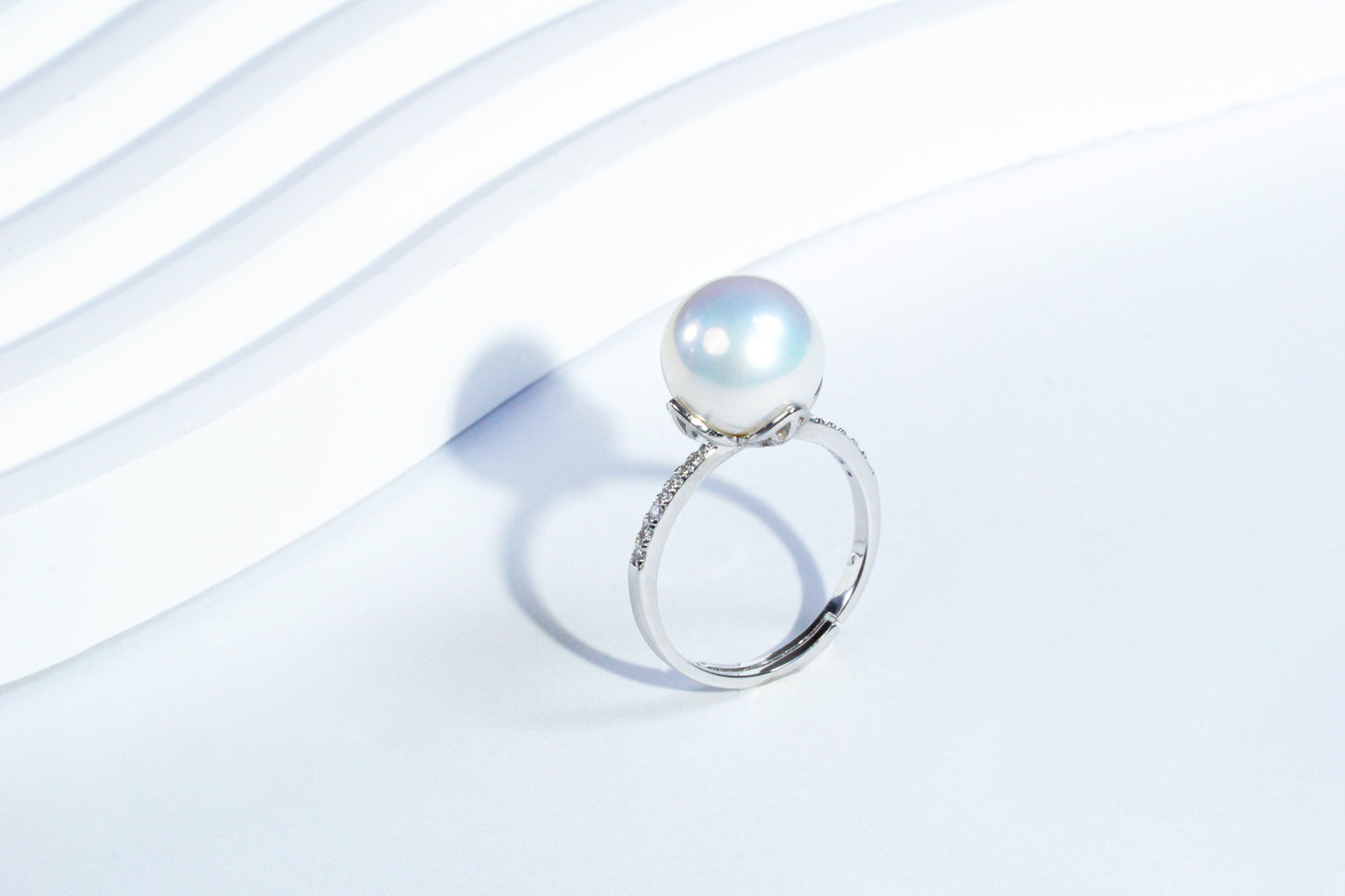 Timeless Classic Aurora Edison Pearl Ring | Minimalist & Versatile S925 Silver Jewelry（Pearl variation)