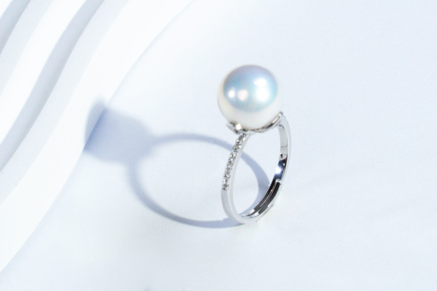 Timeless Classic Aurora Edison Pearl Ring | Minimalist & Versatile S925 Silver Jewelry（Pearl variation)