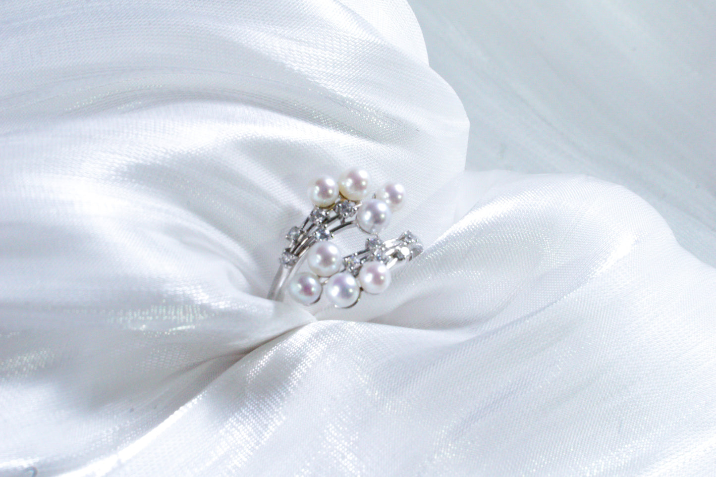 Starry Hydrangea Gentle&Exquisite Freshwater Multi-Pearl Ring |（ 3-5mm）S925 Zircon