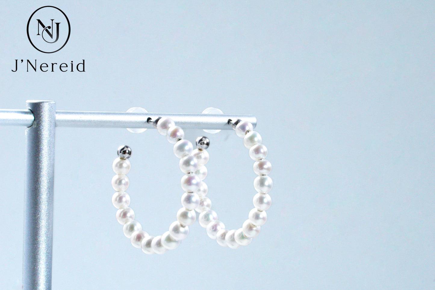 3.5-4mm Aurora Freshwater "Millet" Pearl Hoop Earrings - S925 Sterling Silver Open Circle Earrings for Women, Hypoallergenic Fine Jewelry