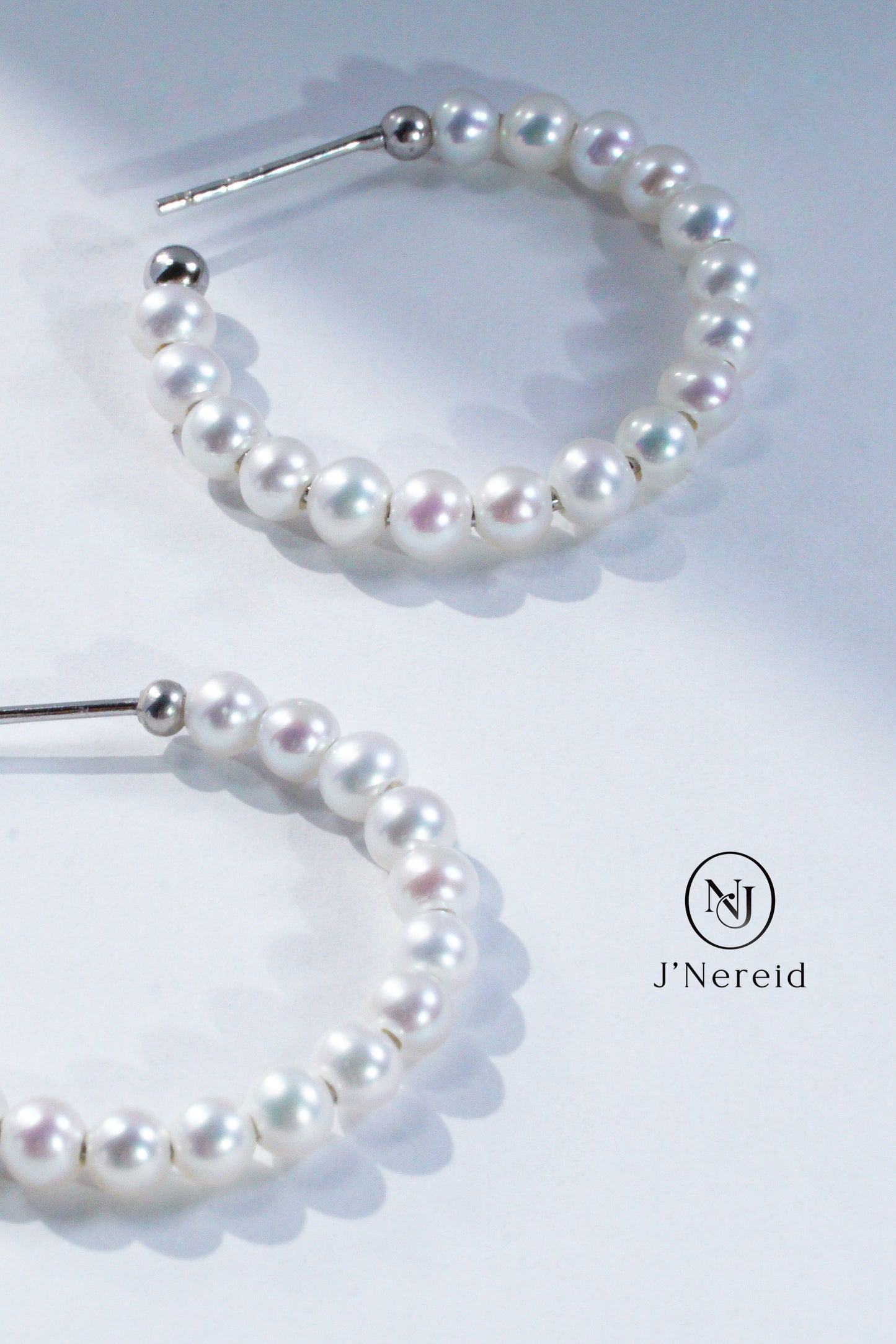3.5-4mm Aurora Freshwater "Millet" Pearl Hoop Earrings - S925 Sterling Silver Open Circle Earrings for Women, Hypoallergenic Fine Jewelry