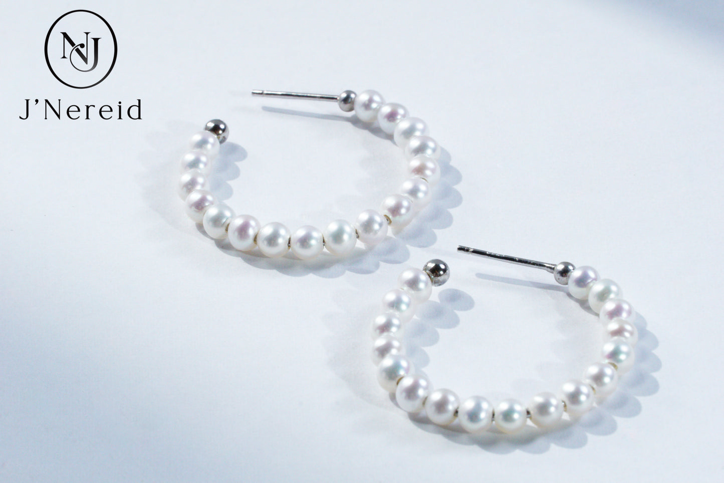 3.5-4mm Aurora Freshwater "Millet" Pearl Hoop Earrings - S925 Sterling Silver Open Circle Earrings for Women, Hypoallergenic Fine Jewelry