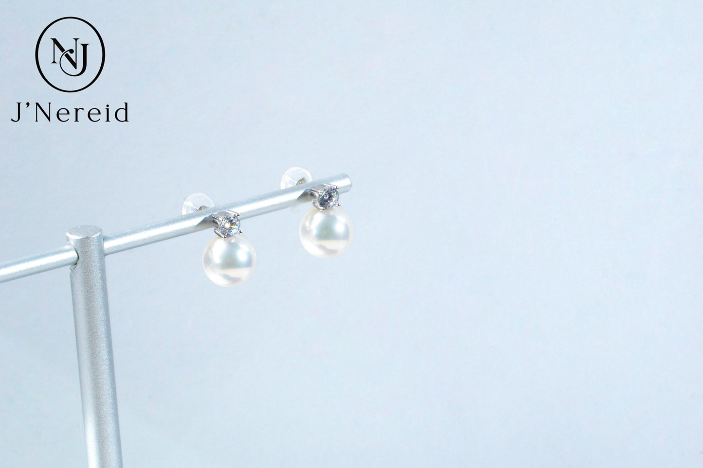 9-9.5mm AAAA Aurora Luster White Edison Freshwater Pearl Earrings, S925 Sterling Silver Classic Diana Style Studs, Timeless Elegant Pearl Jewelry for Women, Bridal Wedding Gift（Pearl Variation）