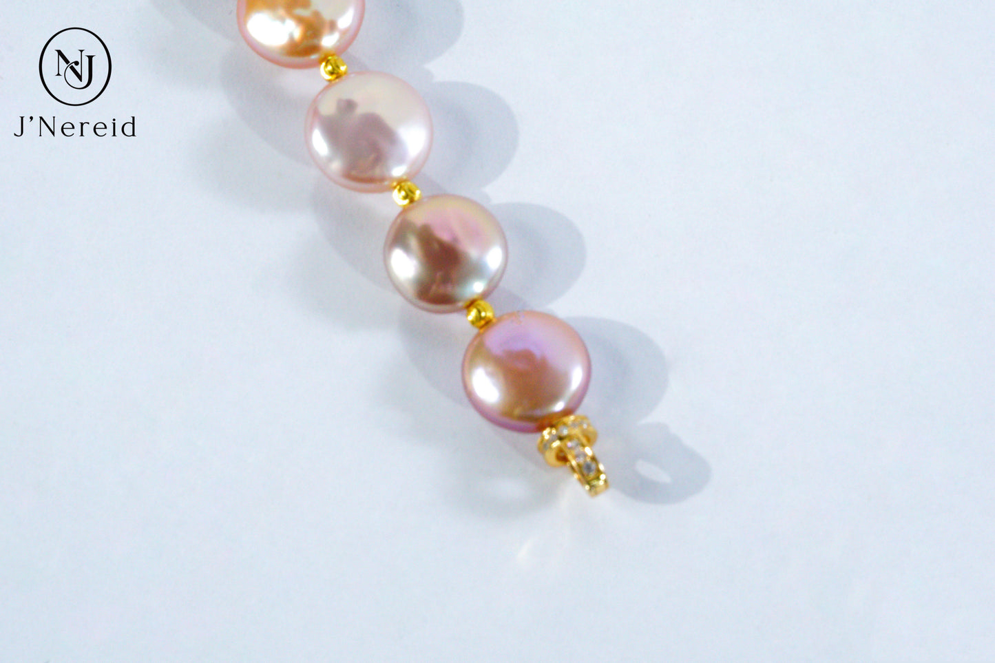 Candy-Colored Freshwater Button Pearl Bracelet with S925 Silver Clasp