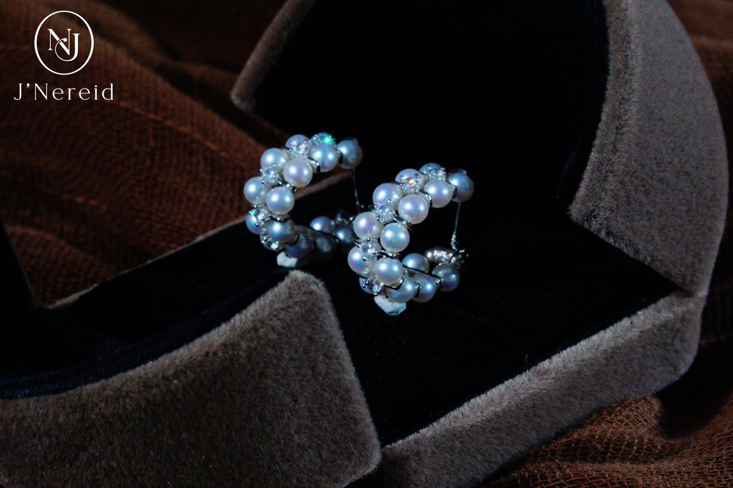 Adjustable Dual-Wear Two-Style Aurora Freshwater Pearl Drop Earrings, 3-4mm Pearls, S925 Silver with Zircon