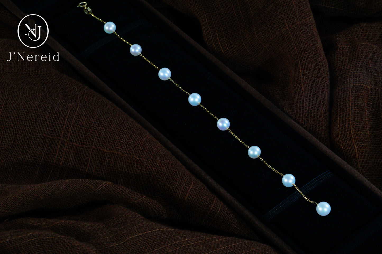 6-7mm Aurora Freshwater Pearl "Starlight" Bracelet, S925 Sterling Silver Chain, Delicate Dainty "Starburst" Style, Elegant & Fairycore Jewelry for Women