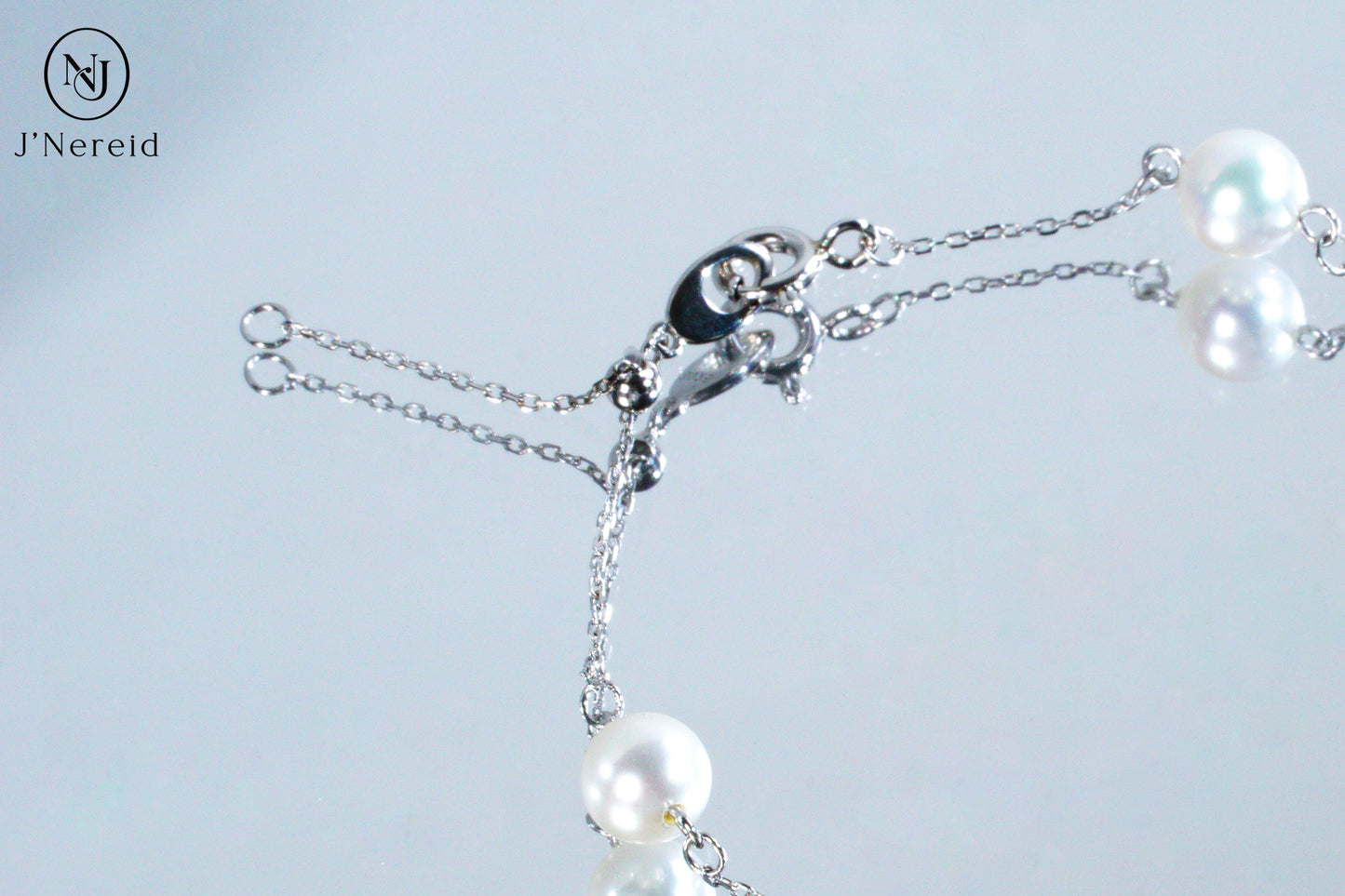 S925 Silver Butterfly Charm Aurora Round Freshwater Pearl Bracelet, 6-7mm Lustrous Pearls, Fairy Style Dainty Chain Adjustable Bracelet for Women
