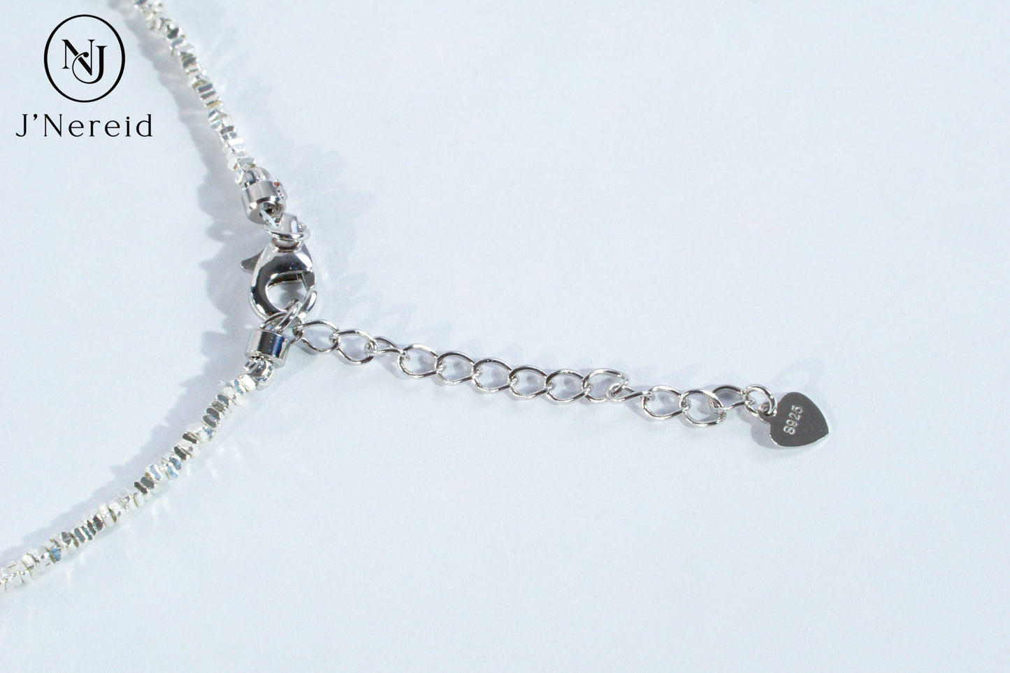 S925 Silver Sparkling Chip Bead Bracelet with Iridescent Freshwater Stick Pearl, Adjustable Fairycore Chain Bracelet for Women