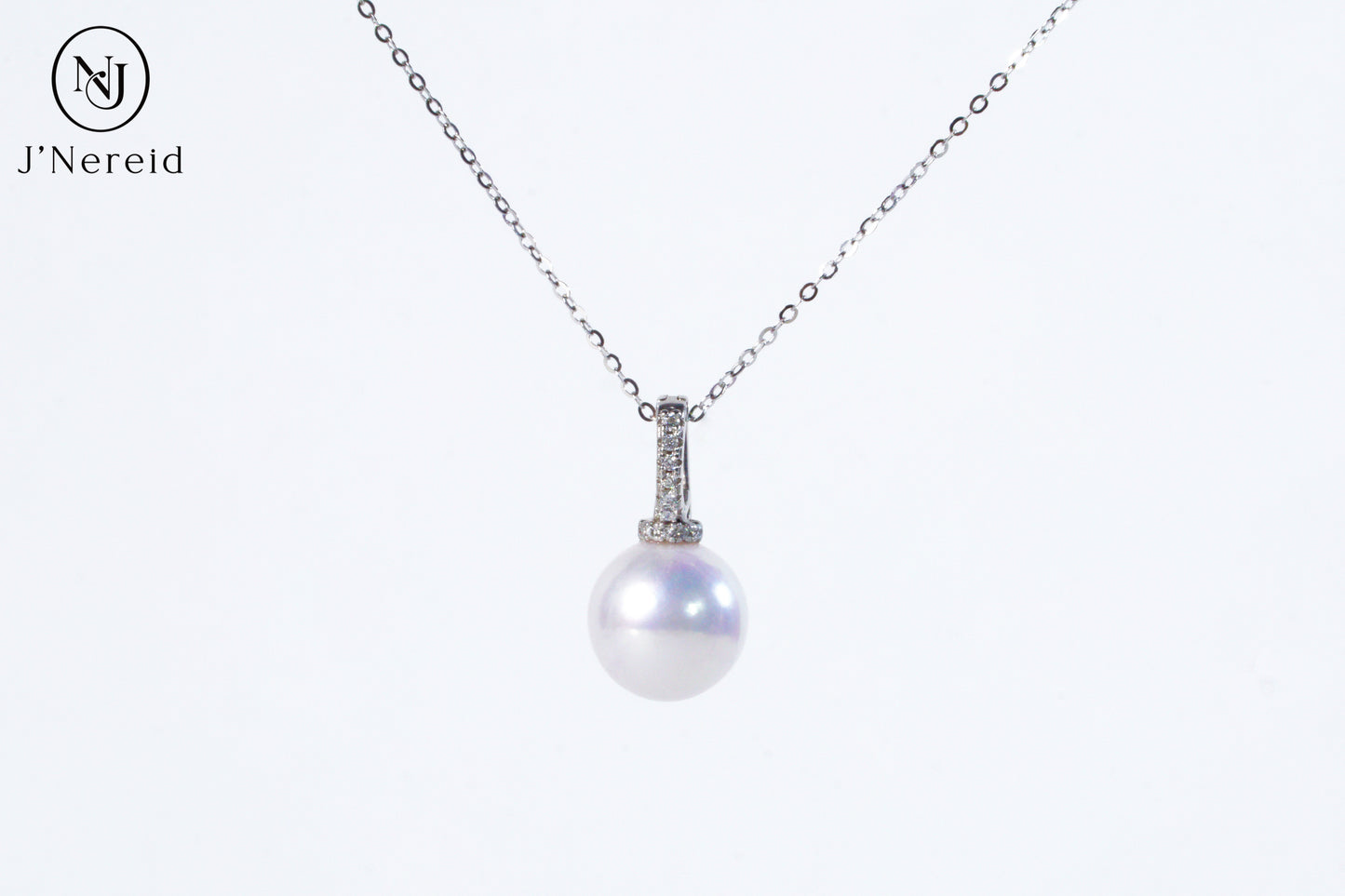 Elegant Aurora Pearl Necklace | 10.5-11mm High-Luster Freshwater Pearl with S925 Silver Zircon Pacifier Setting