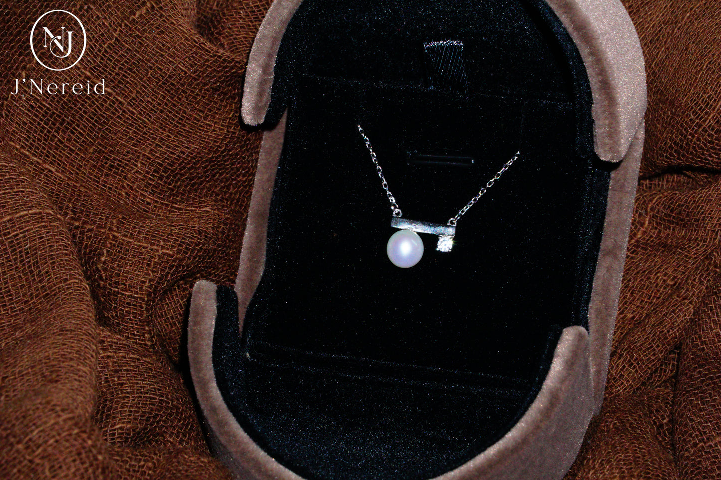 Minimalist Balance Bar Aurora Freshwater Pearl Pendant Necklace, 6-7mm High-Luster Pearl, S925 Silver with Sparkling CZ