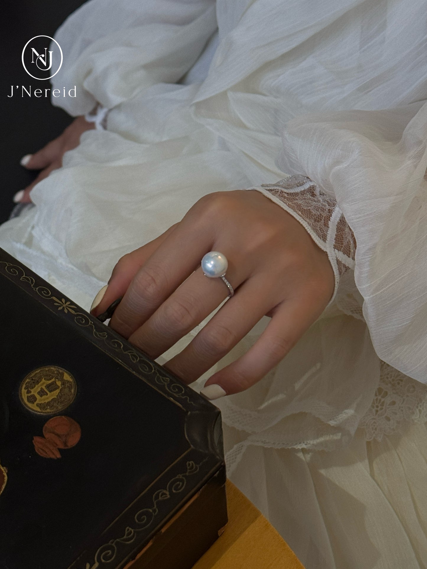 Timeless Classic Aurora Edison Pearl Ring | Minimalist & Versatile S925 Silver Jewelry（Pearl variation)