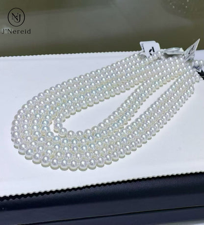 Freshwater Pearl Necklace 6-7mm | GRC 5-Star Aurora Certified, The Akoya Alternative