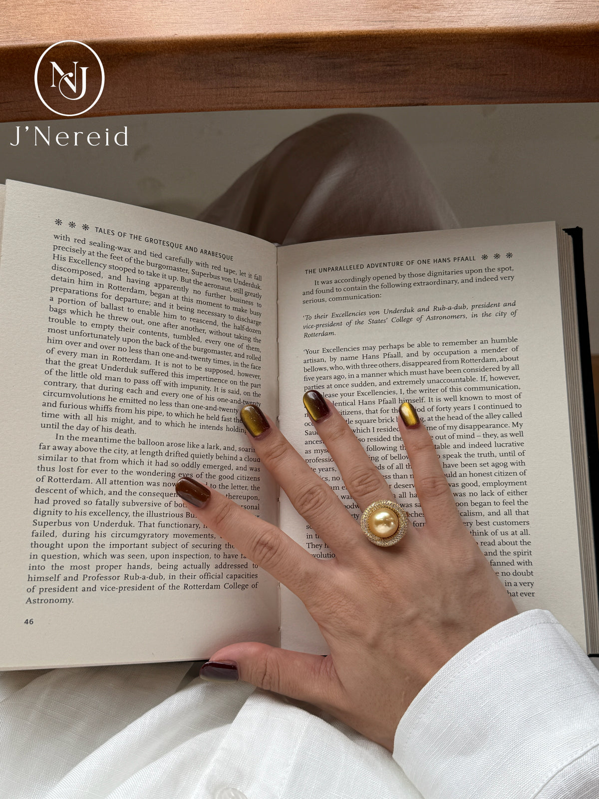 Vintage Sunflower Halo Cocktail Ring | 12‑13mm Medium Golden South Sea Cultured Pearl, Almost Flawless, High‑craft 925 Sterling Silver Pave Setting（Pearl Variation)