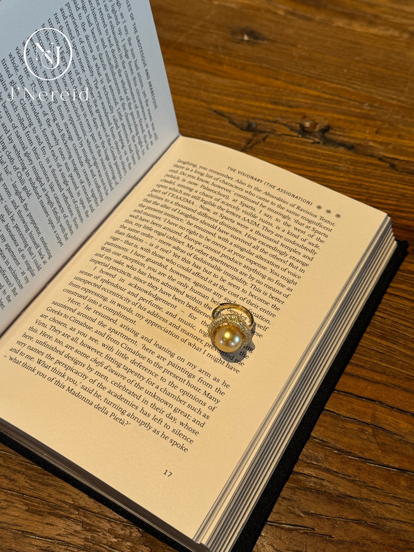 Vintage Sunflower Halo Cocktail Ring | 12‑13mm Medium Golden South Sea Cultured Pearl, Almost Flawless, High‑craft 925 Sterling Silver Pave Setting（Pearl Variation)
