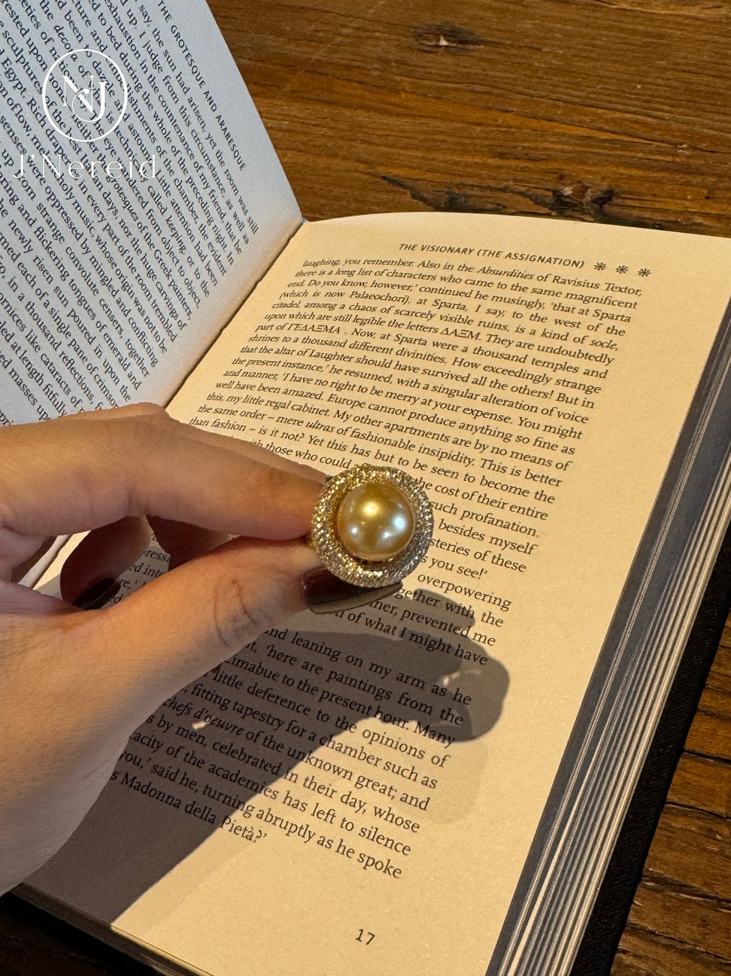 Vintage Sunflower Halo Cocktail Ring | 12‑13mm Medium Golden South Sea Cultured Pearl, Almost Flawless, High‑craft 925 Sterling Silver Pave Setting（Pearl Variation)