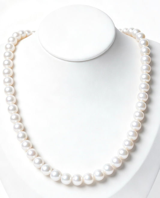 7.5-8.5mm White Freshwater Pearl Necklace-AAAA Quality