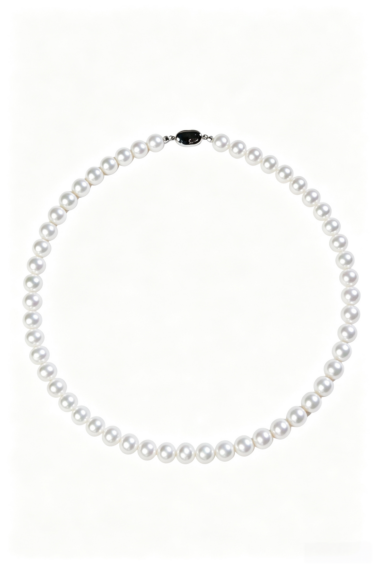 7.5-8.5mm White Freshwater Pearl Necklace-AAAA Quality